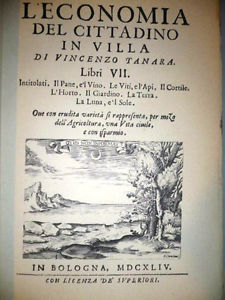Il più diffuso libro italiano di agronomia del Sei-Settecento - 1644